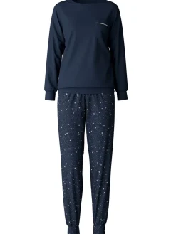 DAMEN Pyjama mit Bündchen><noscript><img width=