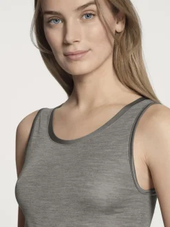 DAMEN Top ohne Arm><noscript><img width=