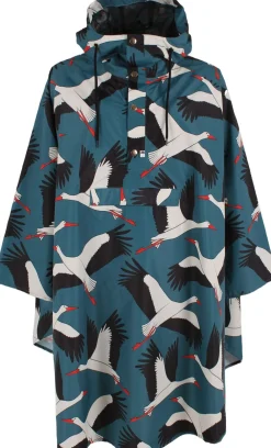 Dame Danefæ Danebodil Rainponcho Dk Slate BIGSTORK