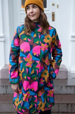 Danedith Rain Coat Dk Navy GEOFLEUR>Danefæ Outlet