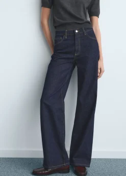 Dame MANGO Danila high-waisted wide-leg jeans
