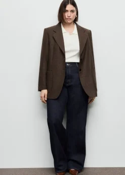 Dame MANGO Danila high-waisted wide-leg jeans