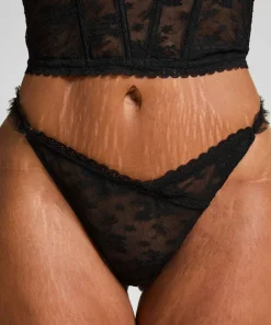 Hunkemöller Darcy High-Leg Thong Caviar Online