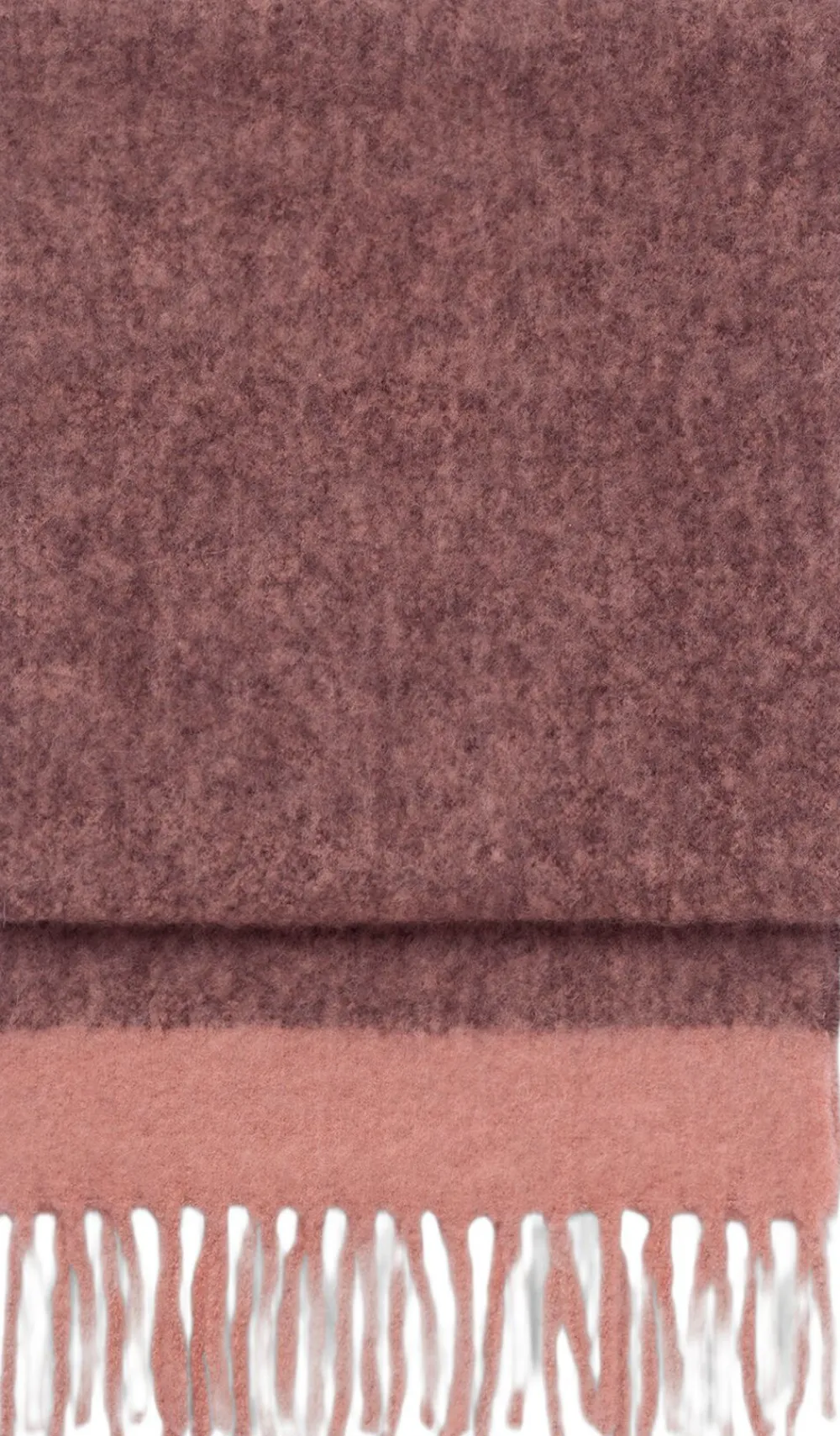 DAY ET Day Lux Wool Block Scarf Chocolate plum Hot