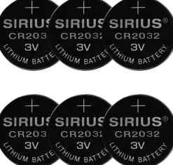 Sirius DecoPower CR2032, 6stk sæt Clearance