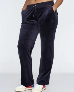 Dame Juicy Couture Del Ray Classic Velour Pant Pocket Design