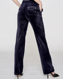 Dame Juicy Couture Del Ray Classic Velour Pant Pocket Design