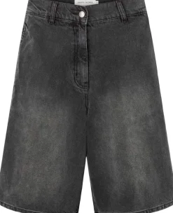 Denim black wide shorts - Raha><noscript><img width=