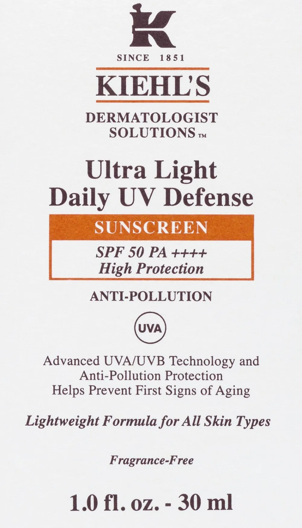 Dermatologist Solutions UV Defense>Kiehl's Online