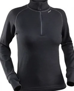 Devold Expedition Zip Neck trøje, Black Sort Clearance