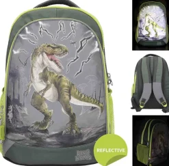 Dino World Skolerygsæk Reflector Hot