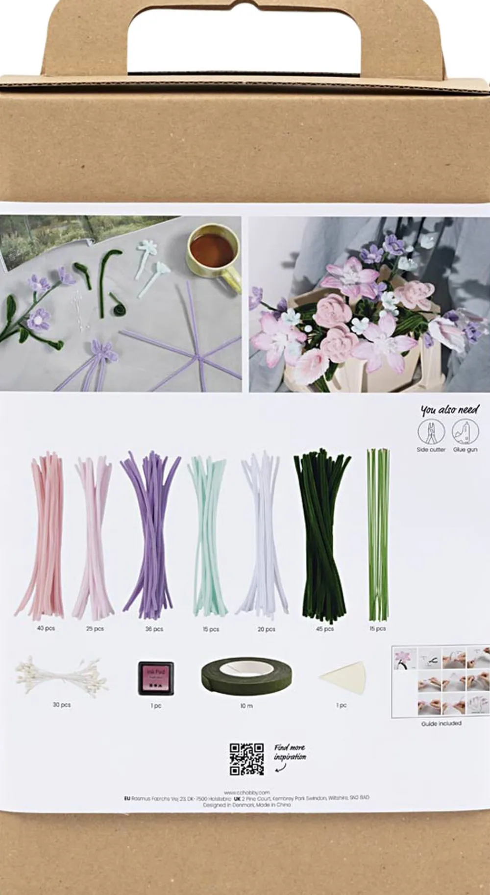 Creativ Company DIY Kit Chenilleblomster, Blomster Online