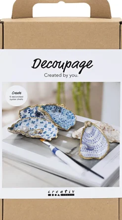 DIY Kit Decoupage, Østersskaller>Creativ Company Discount