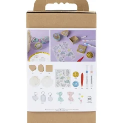 DIY Kit Dekoration, Æsker, muslingeskaller, nøgleringe>Creativ Company Online