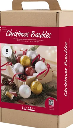 Børn Creativ Company DIY Kit Julekugler, Glitter