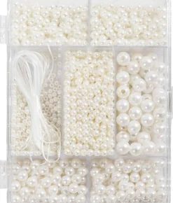 Børn Creativ Company DIY Mix Smykker, Halskæde og armbånd, hvid perlemor