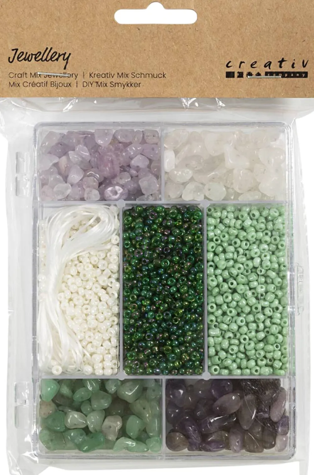 Creativ Company DIY Mix Smykker, Krystaller, str. 2,6-10 mm, hulstr. 0,8-1,2 Hot