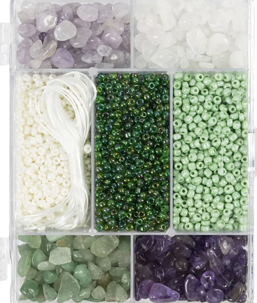 Creativ Company DIY Mix Smykker, Krystaller, str. 2,6-10 mm, hulstr. 0,8-1,2 Hot