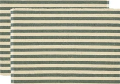 Dækkeserviet 33x48 2-pk Statement Stripe Green>Södahl Discount