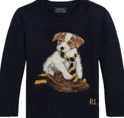 Børn Polo Ralph Lauren Dog-Intasia Cotton Sweater