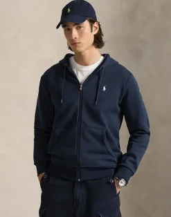 Polo Ralph Lauren Double-Knit Full-Zip Hoodie Blå New