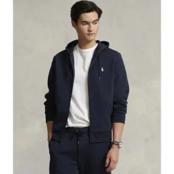 Polo Ralph Lauren Double-Knit Full-Zip Hoodie Blå New