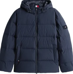 Tommy Hilfiger DOWN HOODED PUFFER JKT Desert sky Online