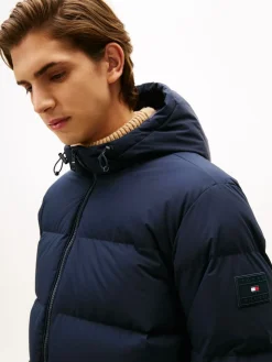 Tommy Hilfiger DOWN HOODED PUFFER JKT Desert sky Online