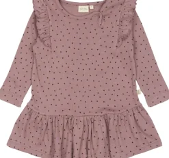 Børn PETIT PIAO Dress L/S Frill Modal heart