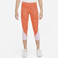 Nike Dri Fit One Capri Traeningstights Orange Sale