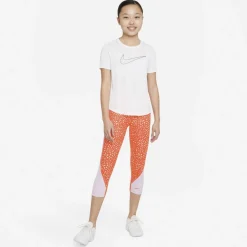 Nike Dri Fit One Capri Traeningstights Orange Sale