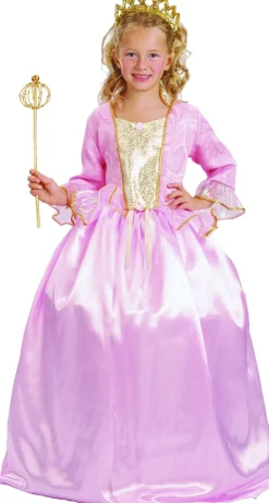 Børn RIO Dronning Superflot kjole Inkl diadem/krone