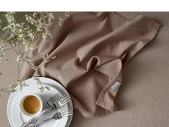 Bastian Dug 270 x 140 cm Fungi brown 100% ny bomuld