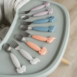 Easy-grip ske og gaffel sæt Deer friends><noscript><img width=