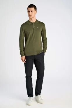 Lindbergh Ecovero L/S polo Gr&oslash;n Clearance