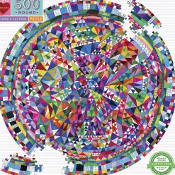 eeBoo - Rundt puslespil 500 brk - Triangle pattern Sale