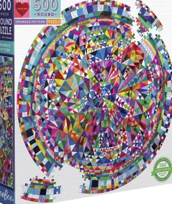 eeBoo - Rundt puslespil 500 brk - Triangle pattern Sale