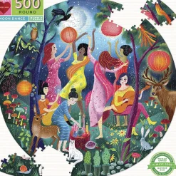 eeBoo - Rundt puslespil 500 brk - Moon Dance Hot