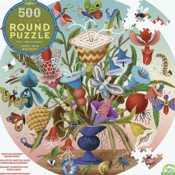 Børn eeBoo - Rundt puslespil 500 brk - Vild buket