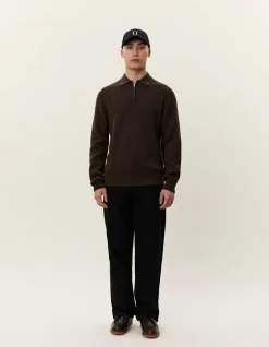 Les Deux Elinor Zipper Polo Knit