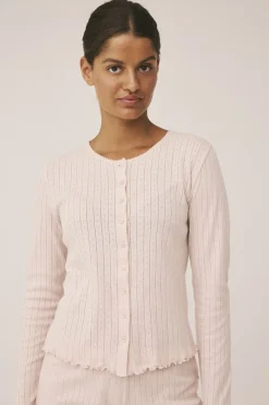 Dame Magasin du Nord Collection Eloise 10 Cardigan Pointelle - 100% Økologisk Bomuld GOTS