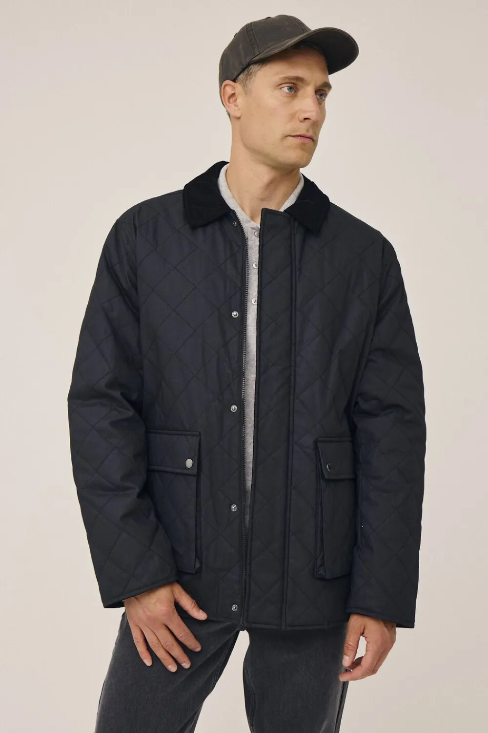 Magasin du Nord Collection Emerson 4 Coated quiltet jakke - GRS Black Best