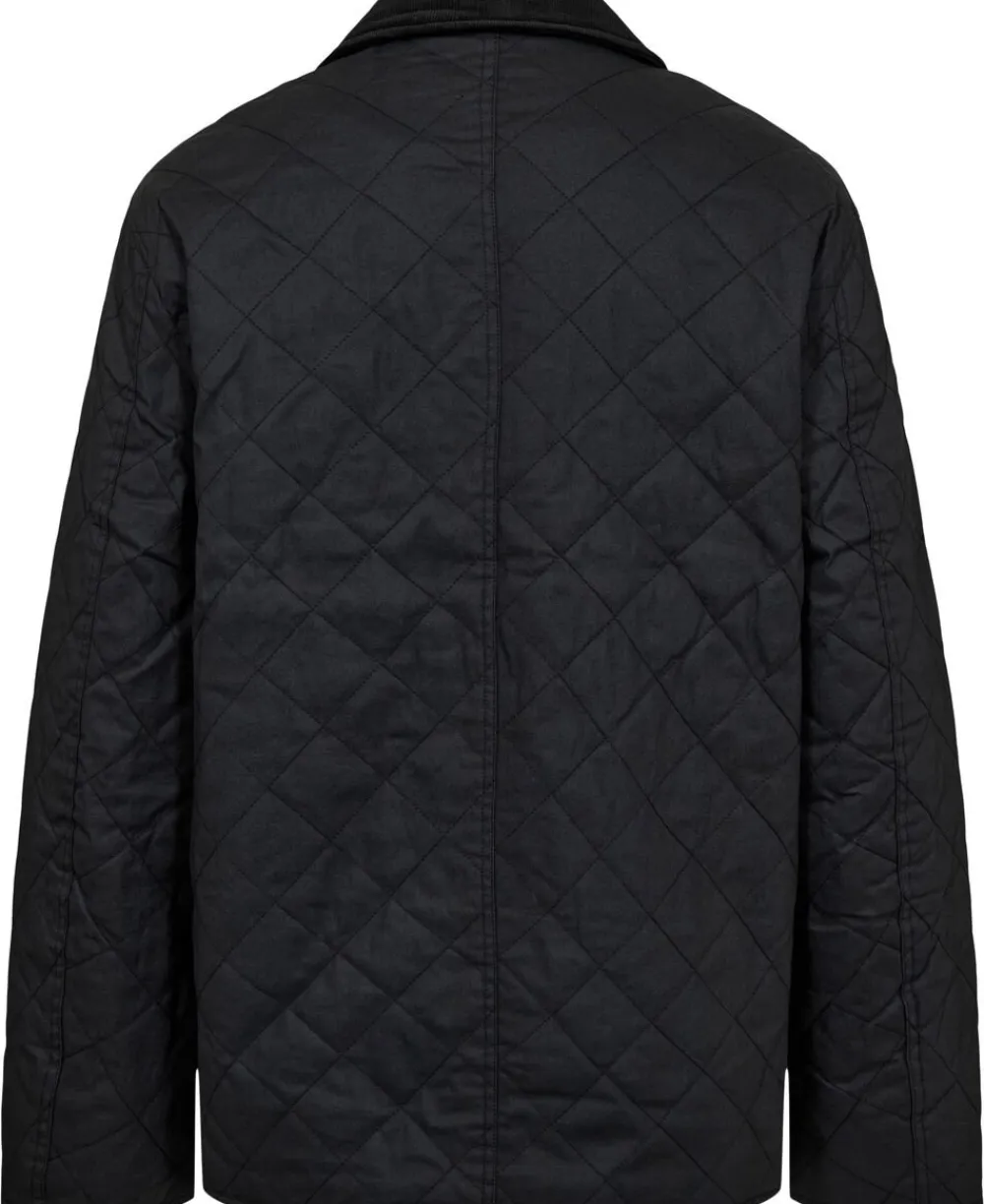 Magasin du Nord Collection Emerson 4 Coated quiltet jakke - GRS Black Best