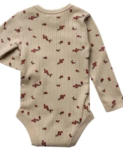 Magasin du Nord Collection Emilie 1 bodystocking GOTS Red flower Discount