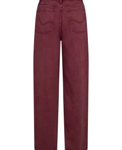 Magasin du Nord Collection Emma M125 Barrel jeans - 100% Økologisk bomuld GOTS Washed bordeaux Best