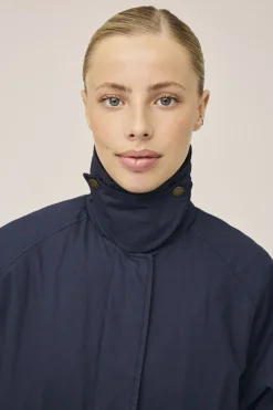 Magasin du Nord Collection Emmy 4 coated jakke med fløjlskanter - GRS Night sky Hot