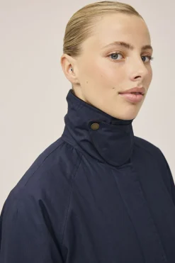 Magasin du Nord Collection Emmy 4 coated jakke med fløjlskanter - GRS Night sky Hot