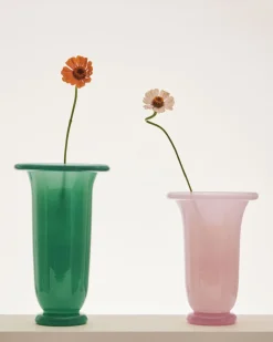 Empire Vase-Medium-Light pink with pink base>Hay Discount