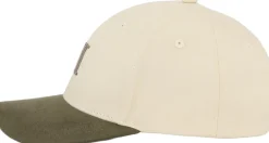 Les Deux Encore Contrast Suede Baseball Cap Ivory Outlet