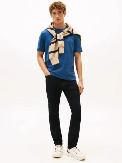 Tommy Hilfiger ESS SEASONAL REG FIT SOLID TEE Aegean sea Sale